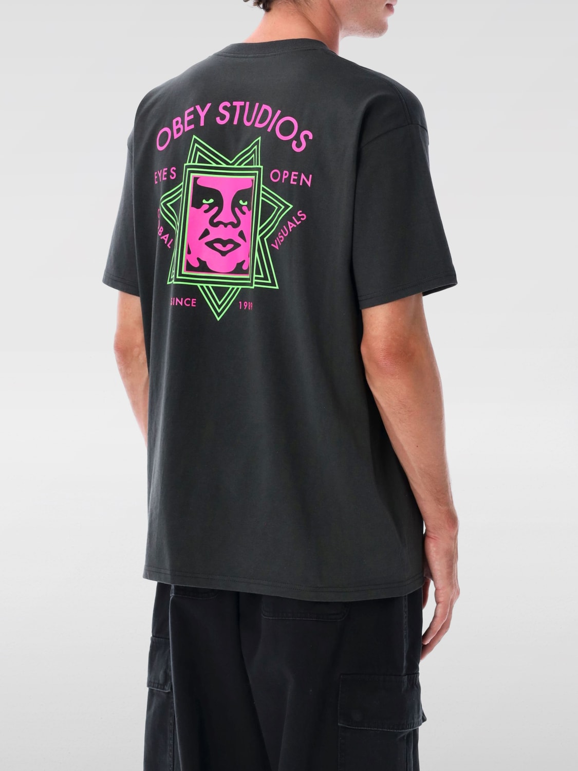 OBEY T-SHIRT: T-shirt herren Obey, Schwarz - Img 2