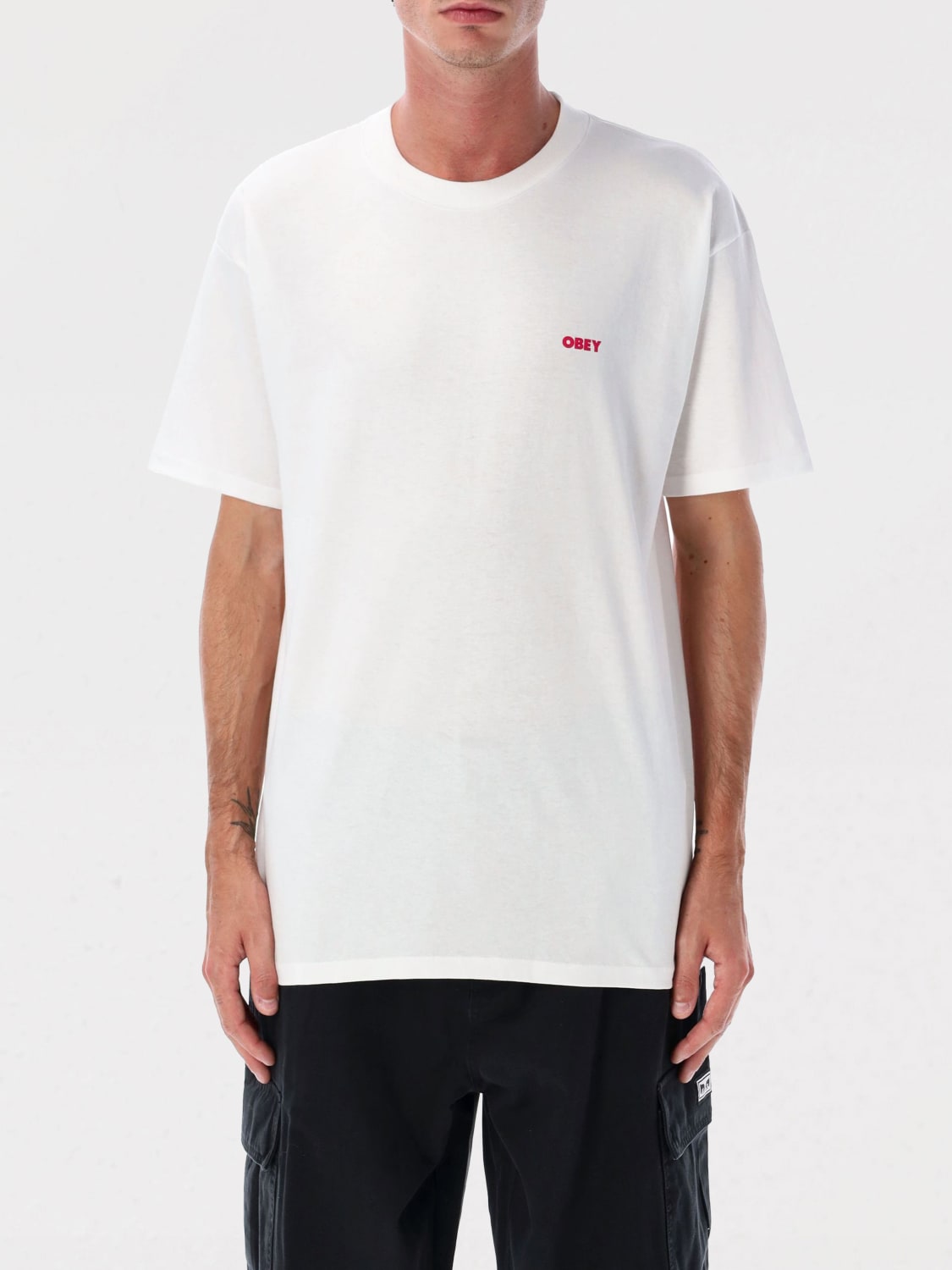 OBEY T-SHIRT: T-shirt men Obey, White - Img 1