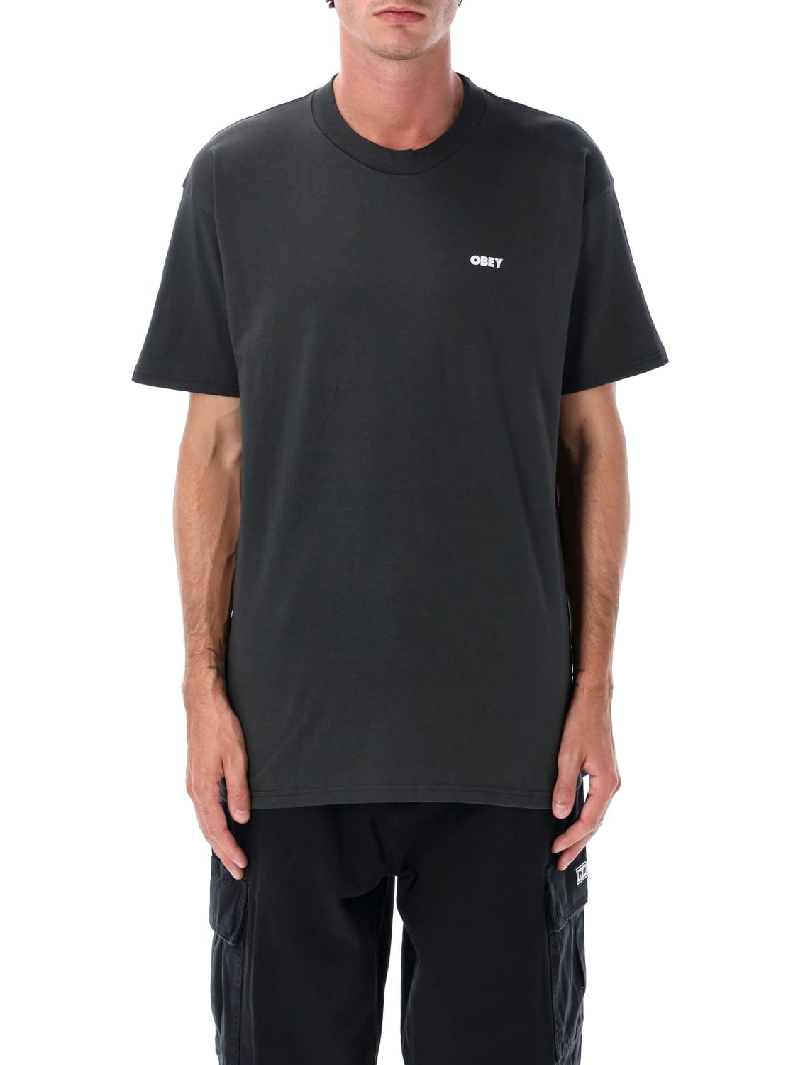 OBEY T-SHIRT: T-shirt herren Obey, Schwarz - Img 1