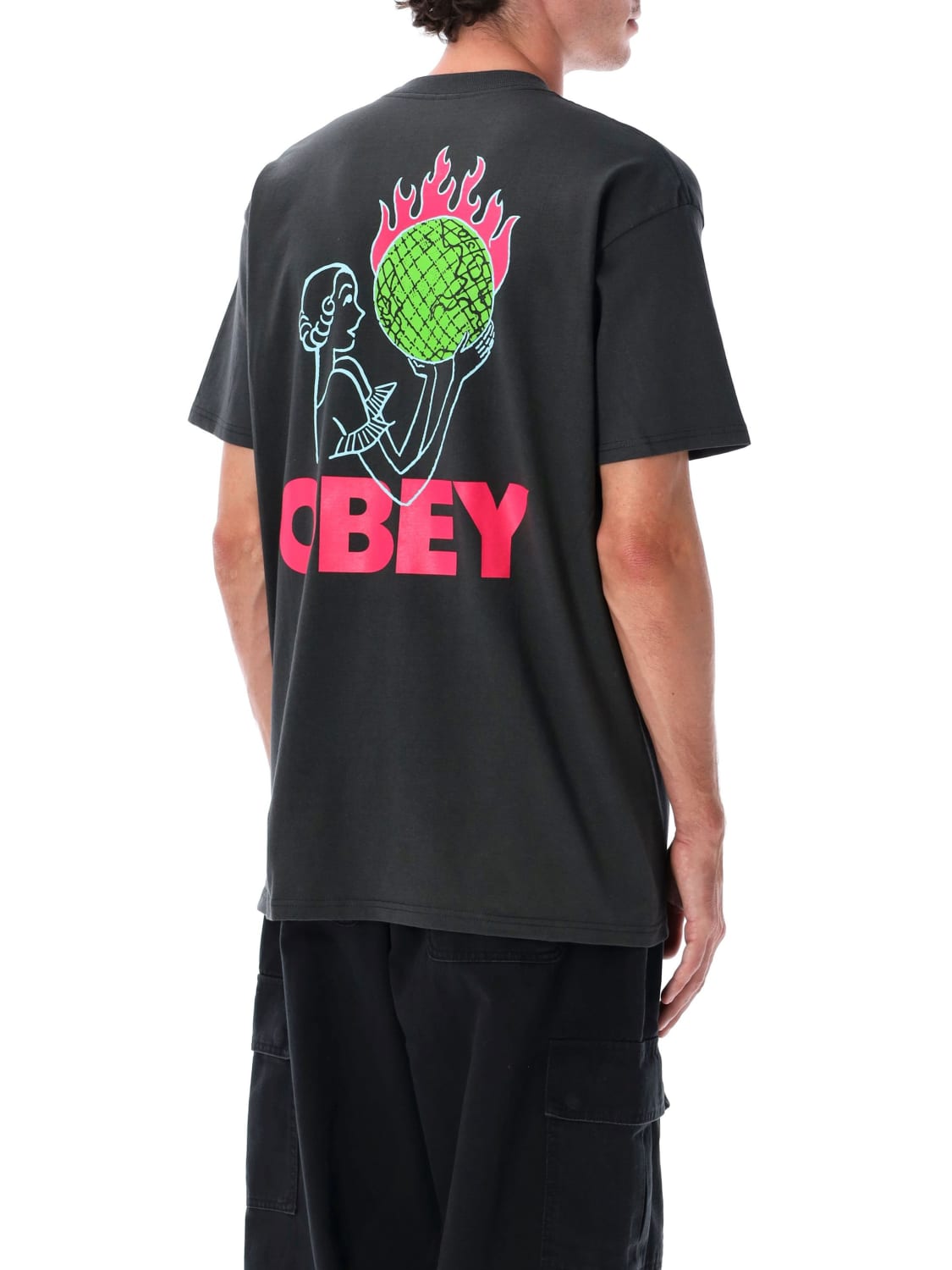 OBEY T-SHIRT: T-shirt herren Obey, Schwarz - Img 2