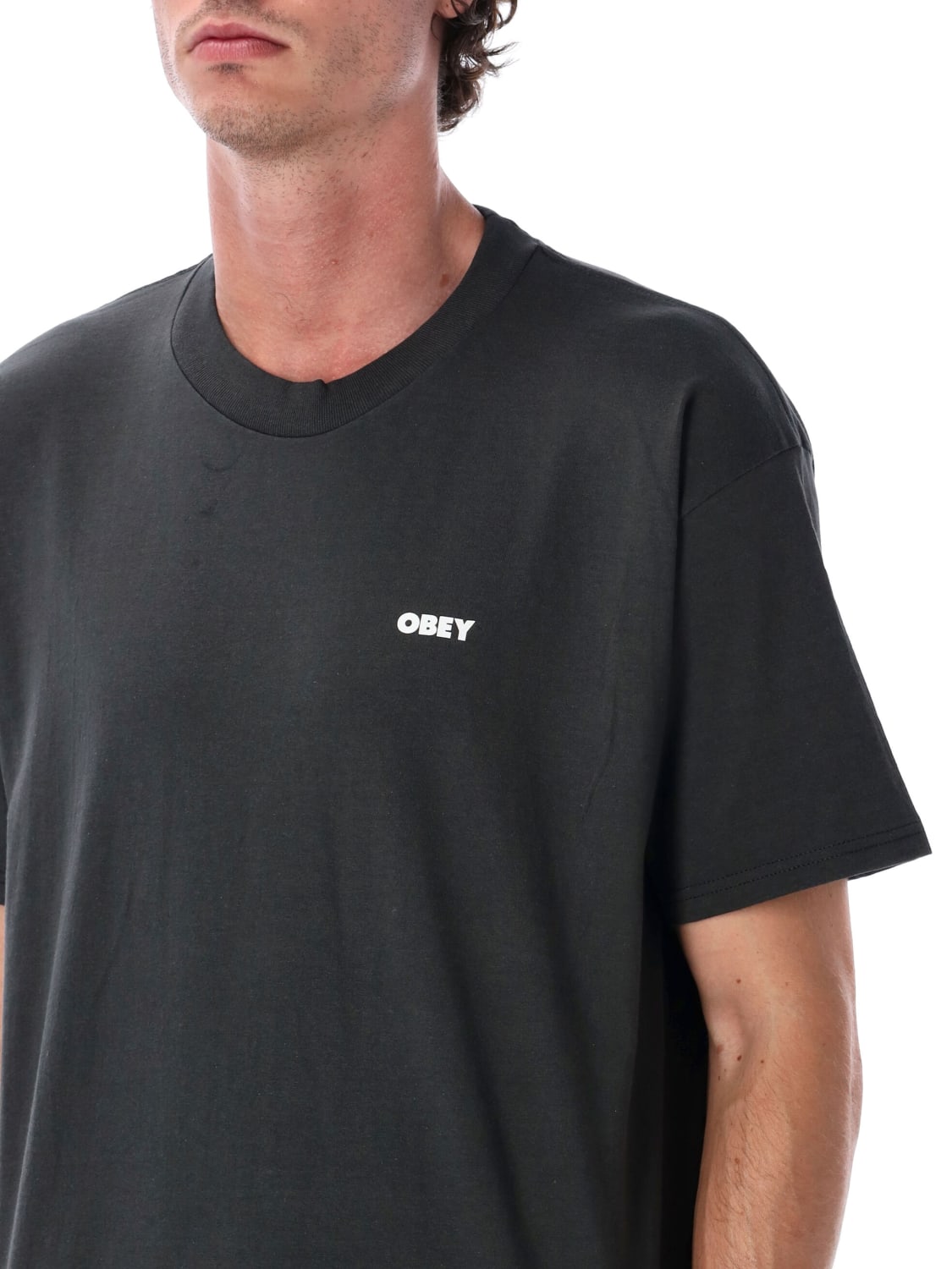 OBEY T-SHIRT: T-shirt herren Obey, Schwarz - Img 3