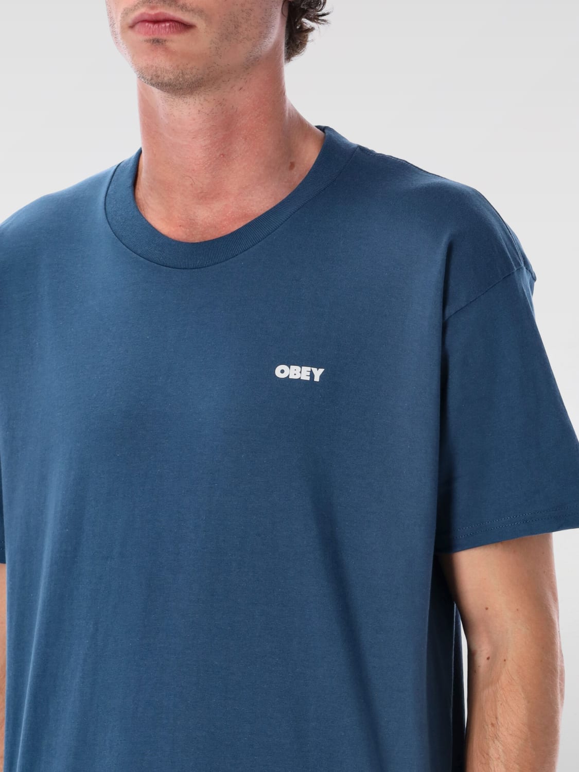 OBEY T-SHIRT: T-shirt men Obey, Blue - Img 3
