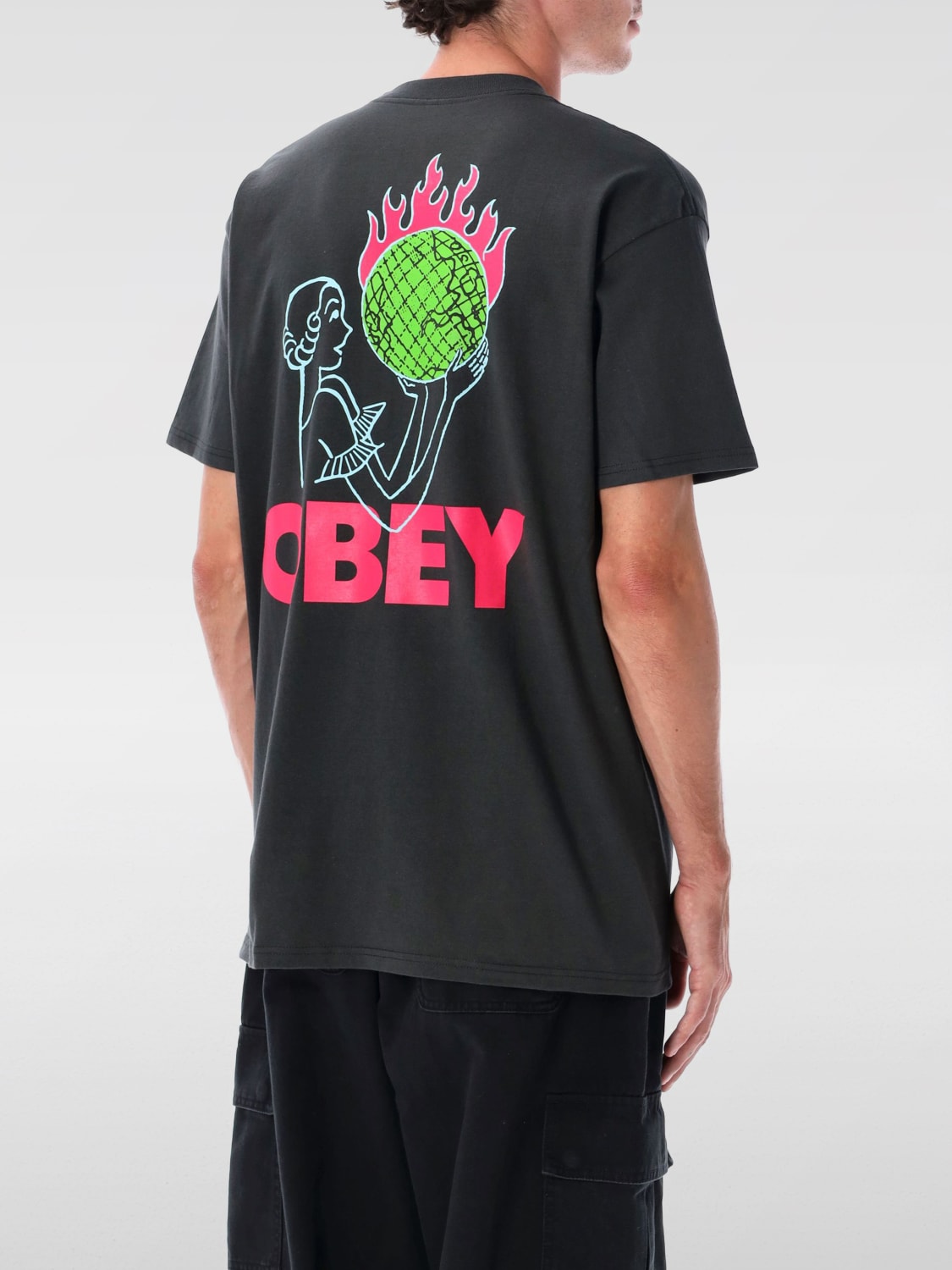 OBEY T-SHIRT: T-shirt men Obey, Black - Img 2
