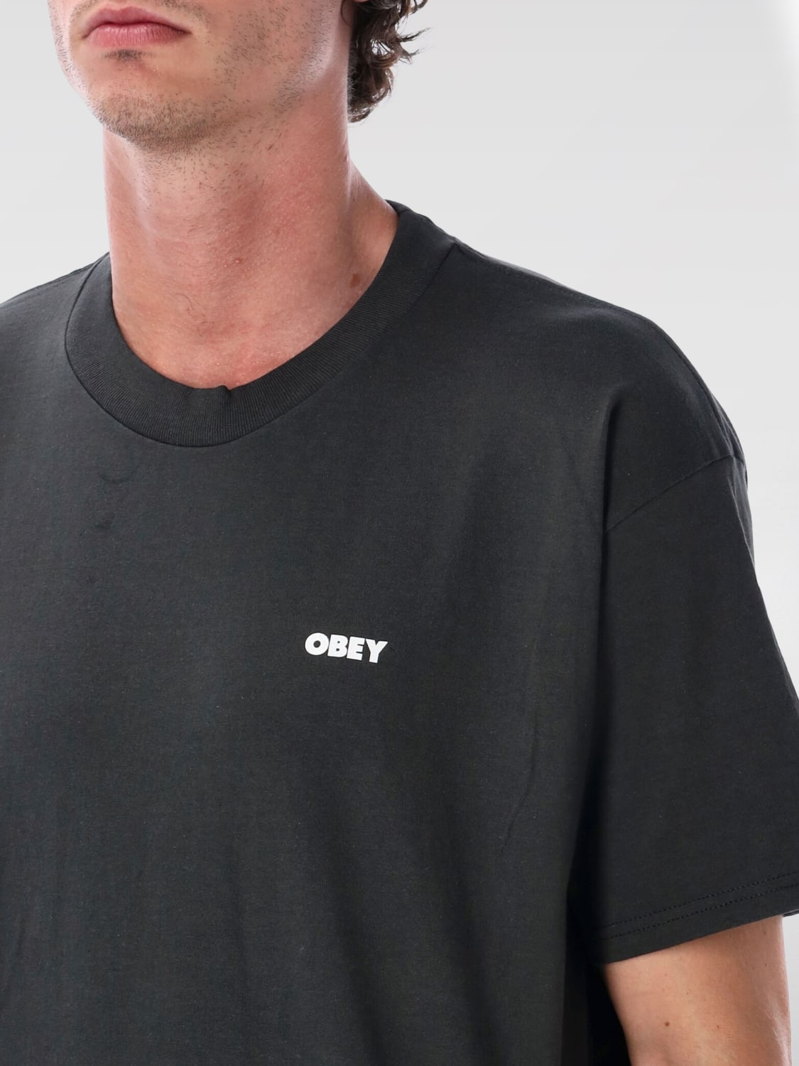 OBEY T-SHIRT: T-shirt men Obey, Black - Img 3