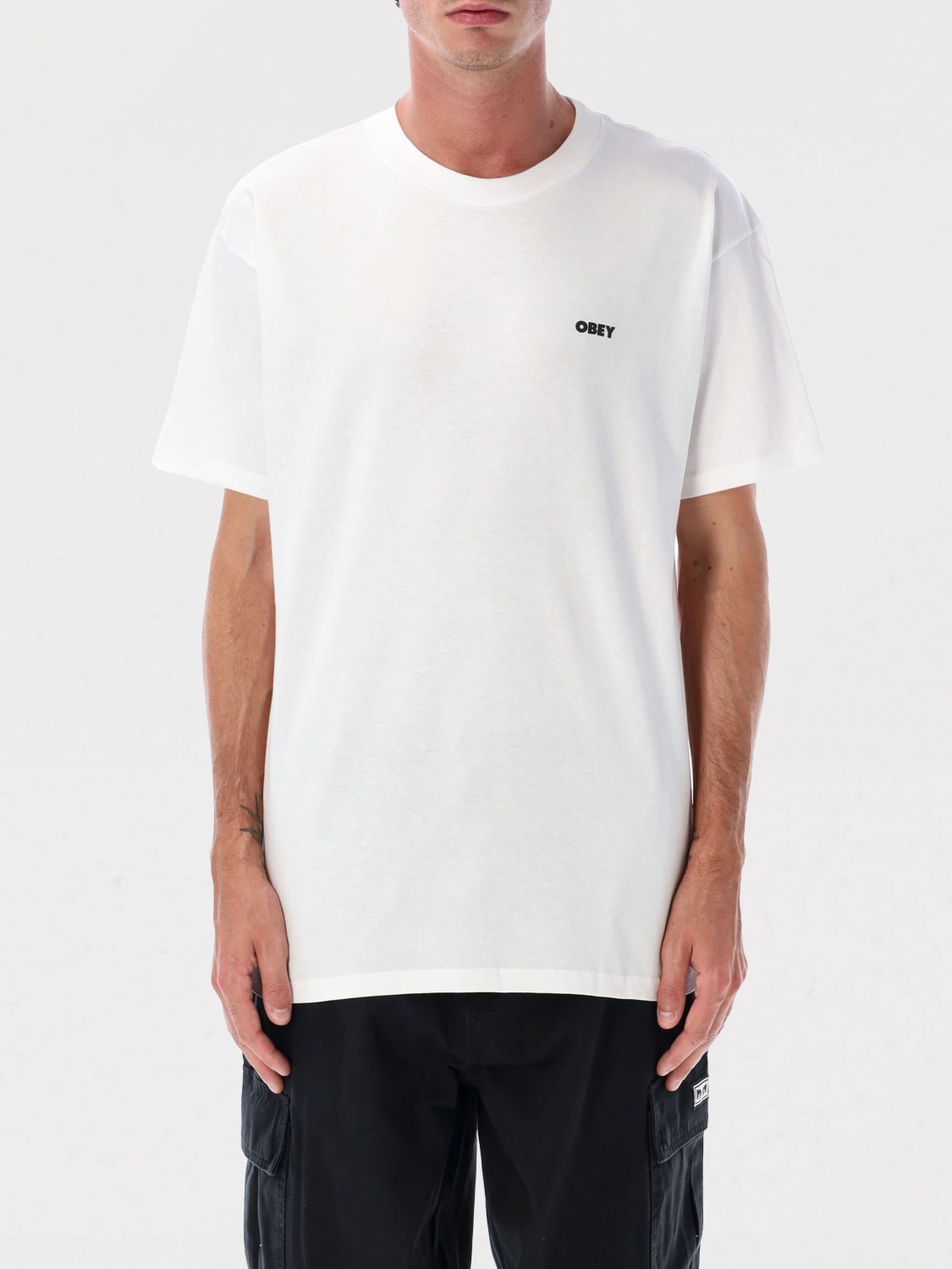 OBEY Tシャツ: Tシャツ メンズ Obey, ホワイト - Img 1
