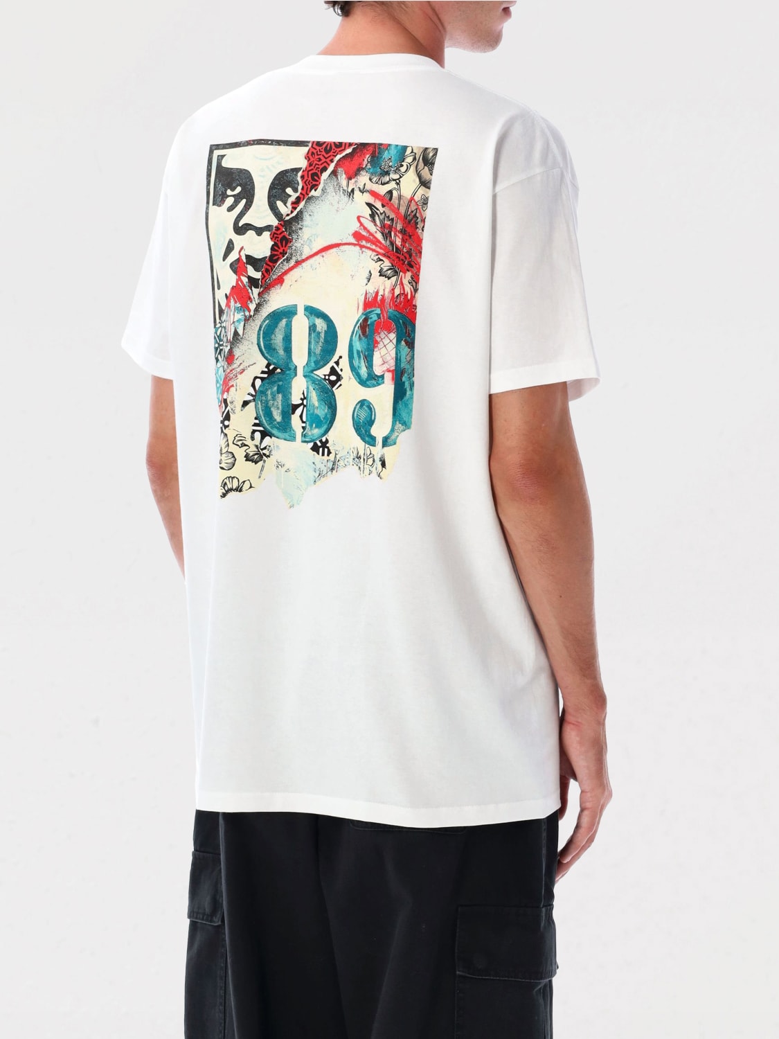 OBEY Tシャツ: Tシャツ メンズ Obey, ホワイト - Img 2
