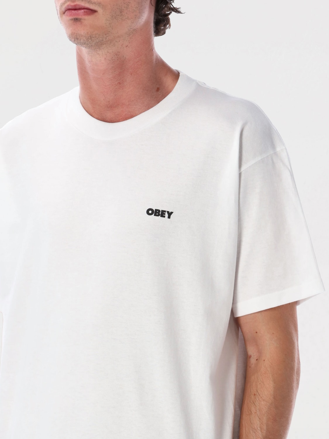 OBEY Tシャツ: Tシャツ メンズ Obey, ホワイト - Img 3