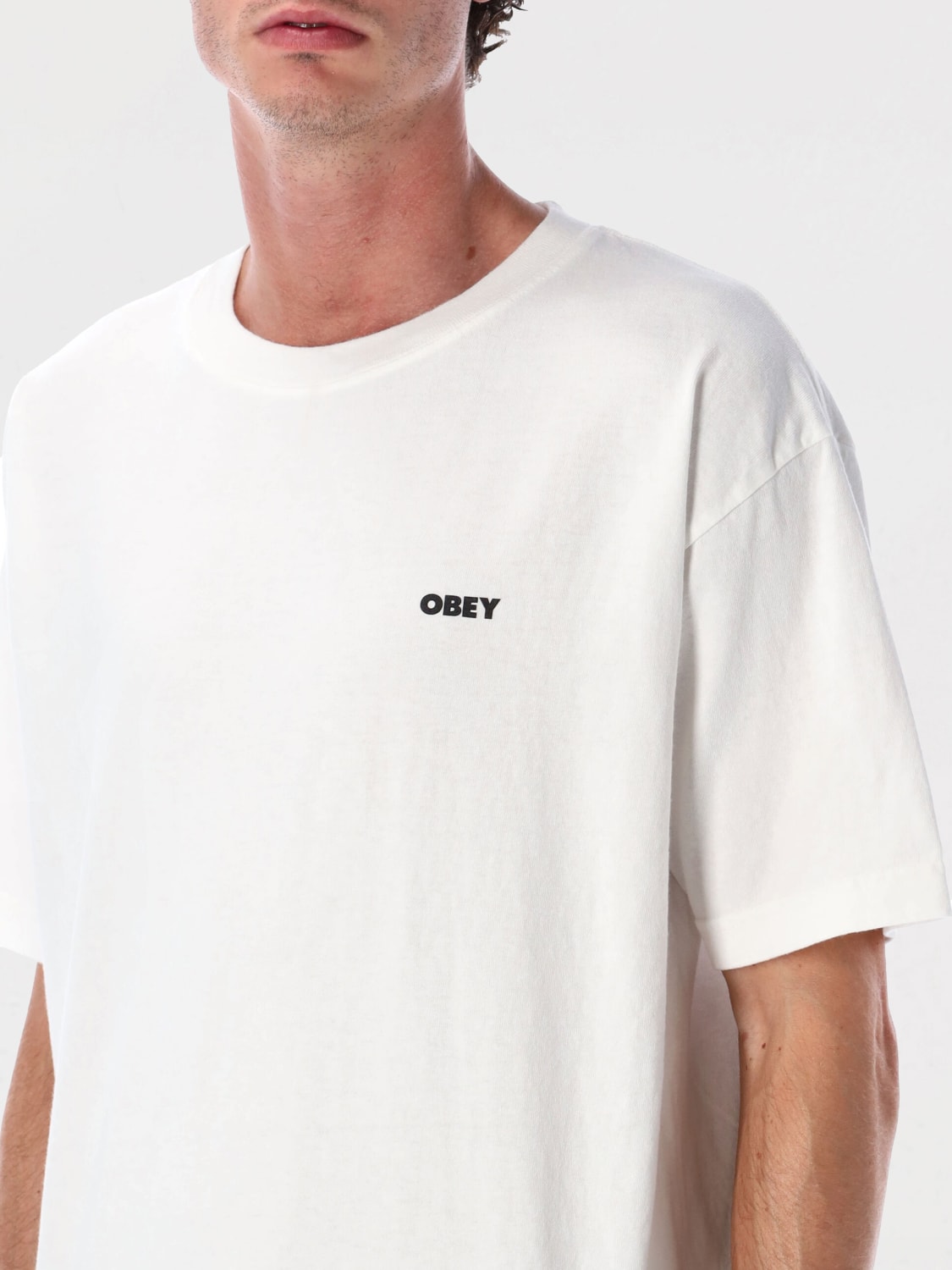 OBEY T-SHIRT: T-shirt men Obey, White - Img 3