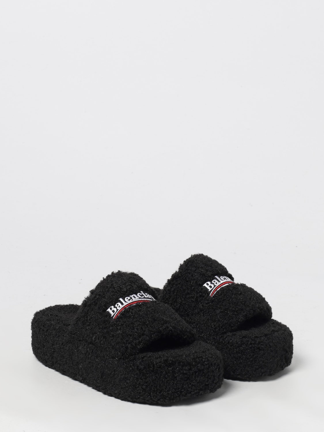 BALENCIAGA SANDALIAS DE TACÓN: Sandalias planas mujer Balenciaga, Negro - Img 2