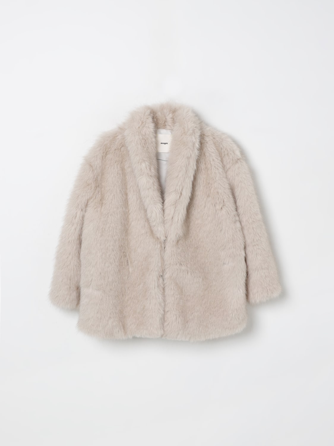 MSGM KIDS COAT: Coat kids MSGM Kids, Silver - Img 1