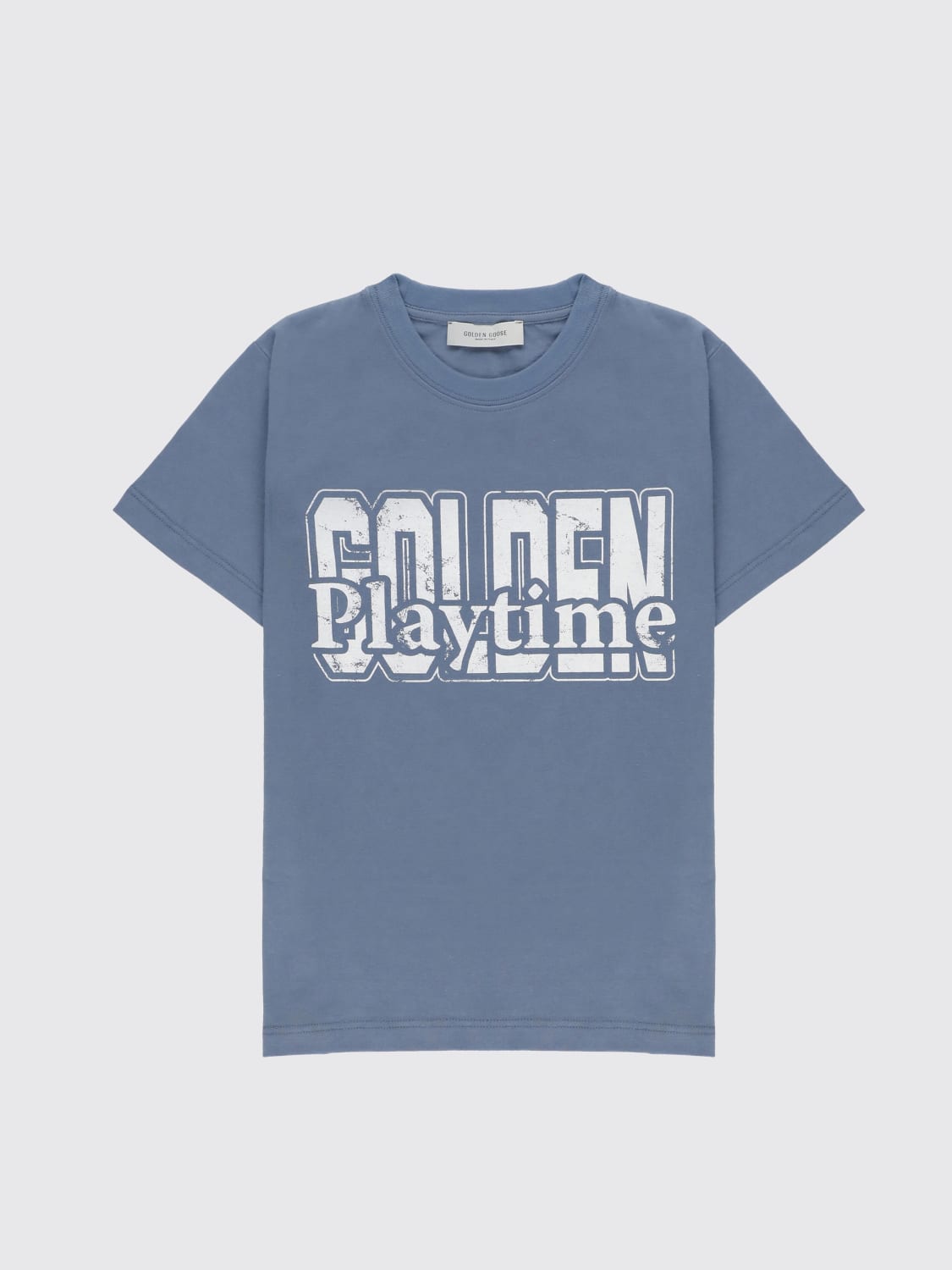 GOLDEN GOOSE T-SHIRT: T-shirt kids Golden Goose, Blue - Img 1