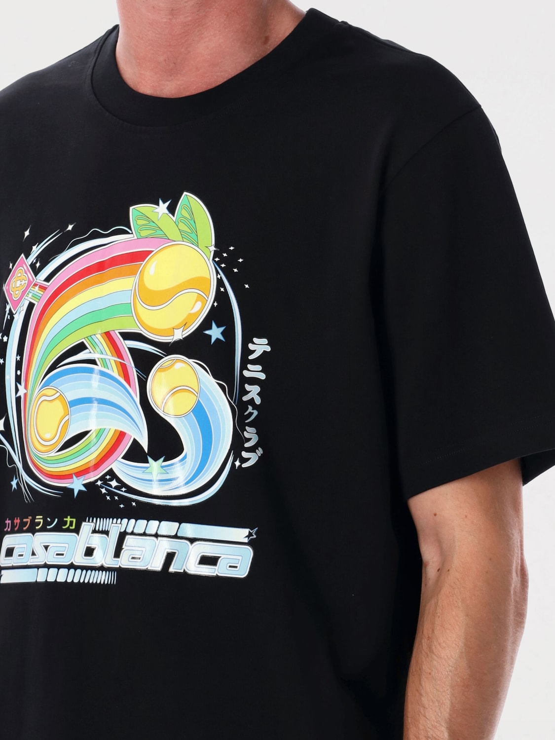 CASABLANCA T-SHIRT: T-shirt homme Casablanca, Noir - Img 3