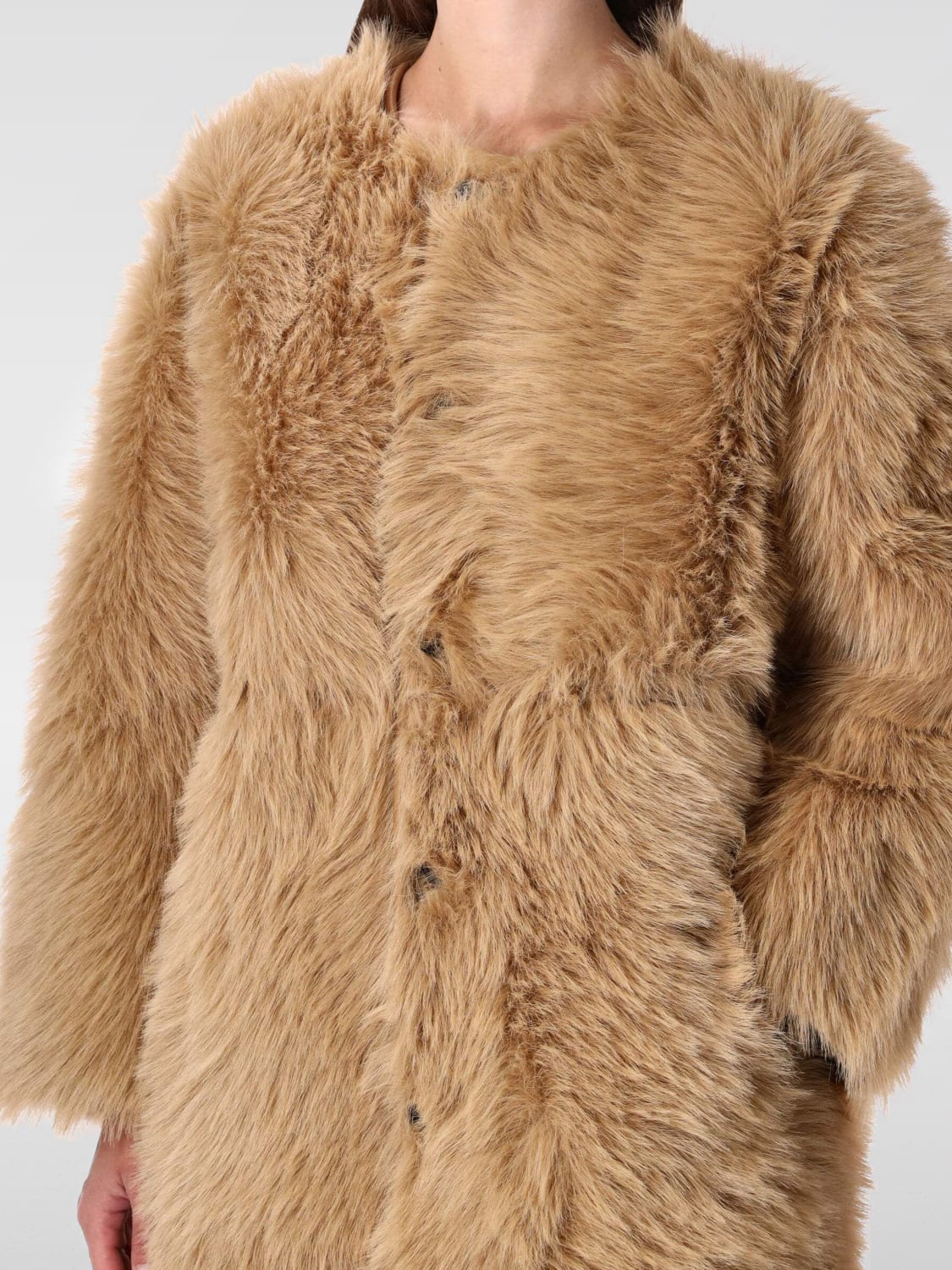 URBANCODE PELZMANTEL: Mantel damen Urbancode, Braun - Img 4