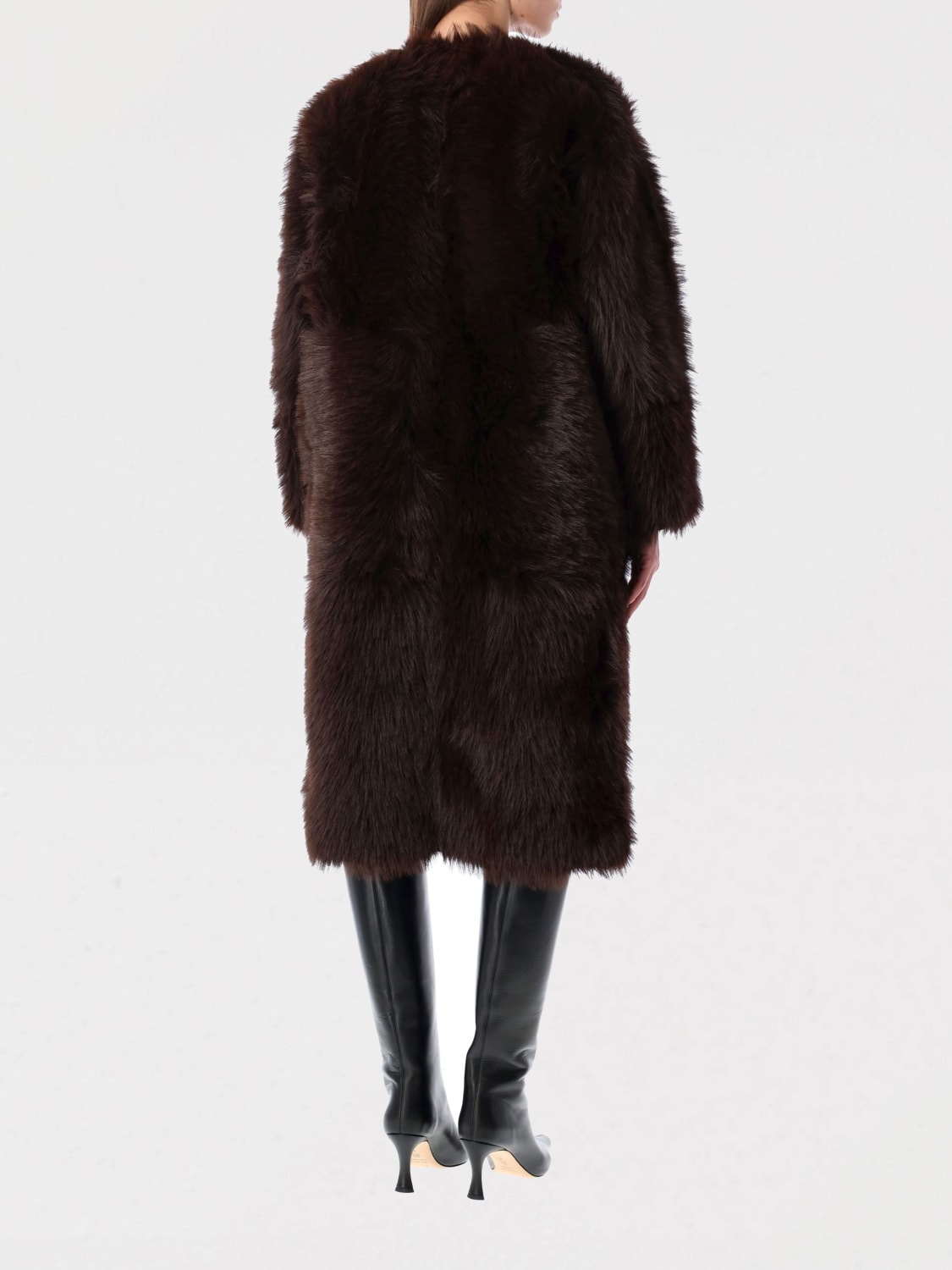 URBANCODE FOURRURE: Manteau femme Urbancode, Ébène - Img 2