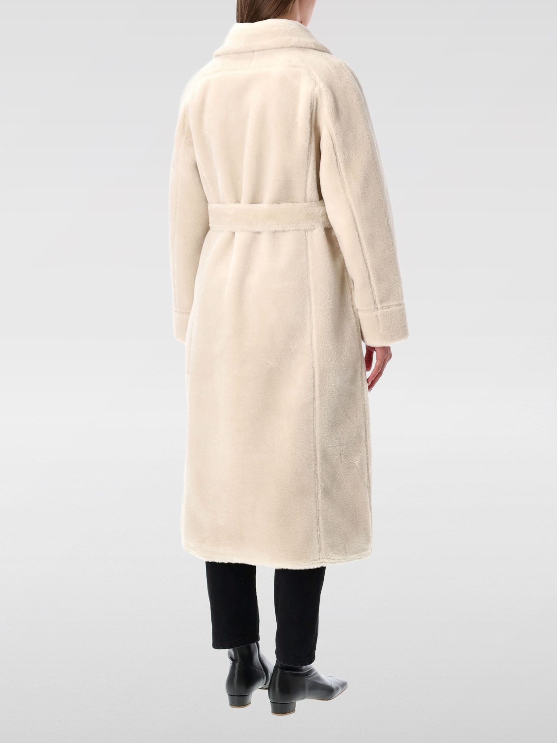 URBANCODE FUR COAT: Coat woman Urbancode, White - Img 2
