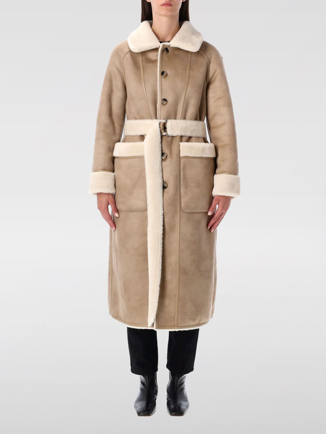 URBANCODE FUR COAT: Coat woman Urbancode, White - Img 3