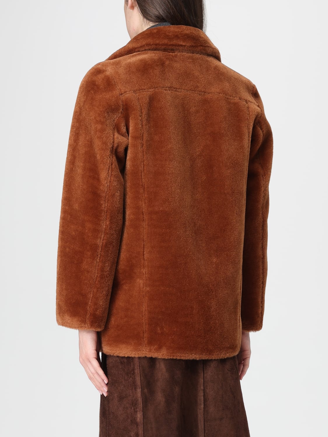 URBANCODE FUR COAT: Coat woman Urbancode, Brown - Img 2