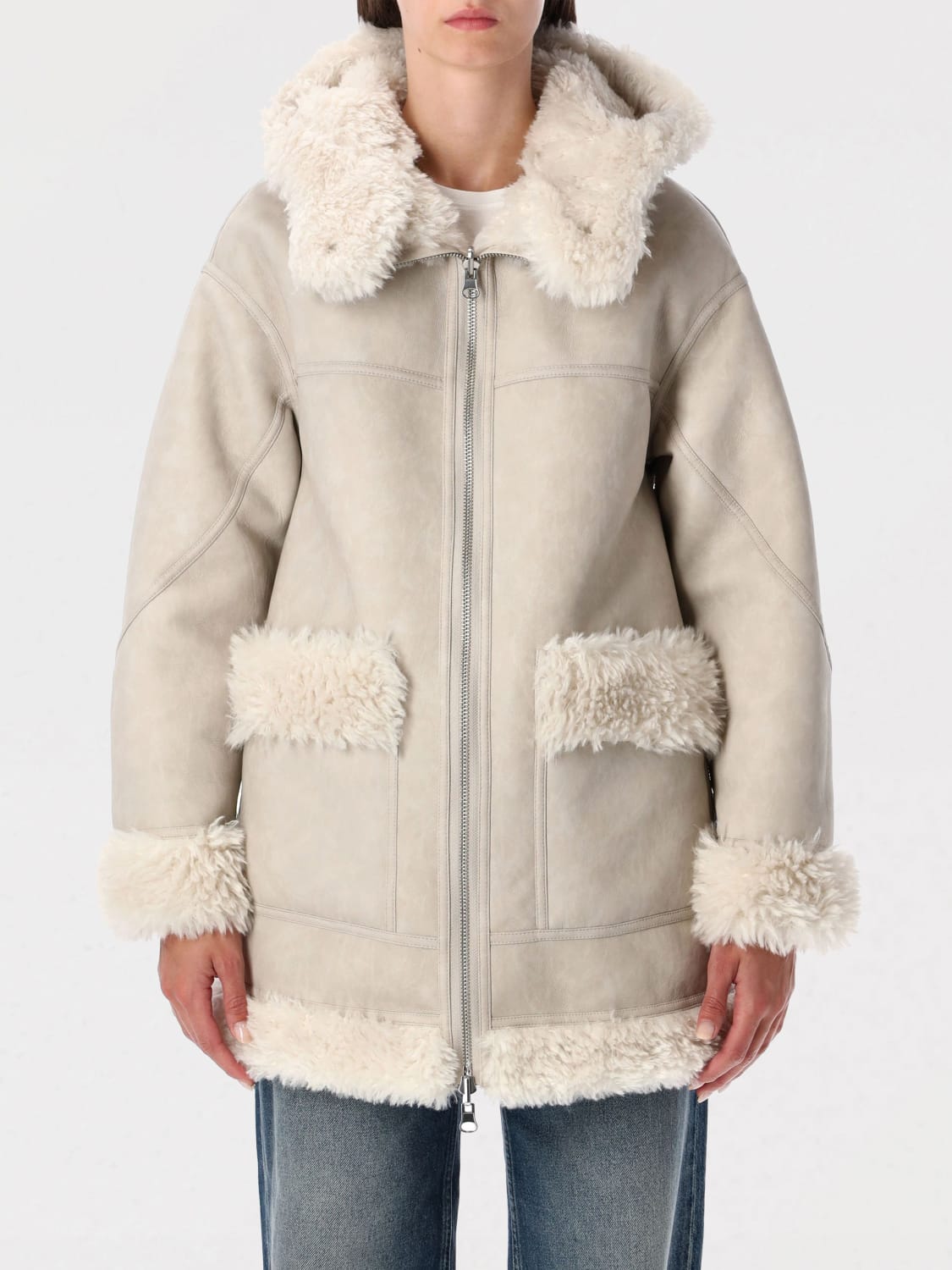 URBANCODE ШУБА: Пальто Женское Urbancode, Белый - Img 4