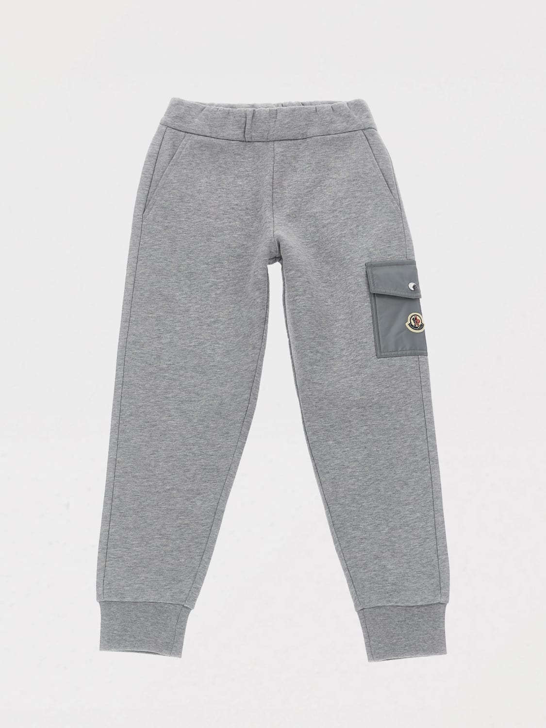 MONCLER PANTS: Pants kids Moncler, Grey - Img 1