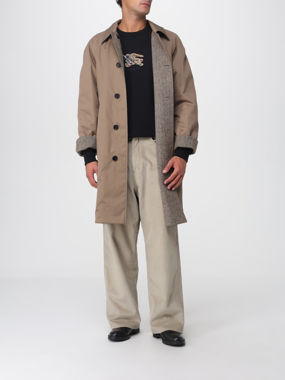 BURBERRY COAT: Coat men Burberry, Brown - Img 2