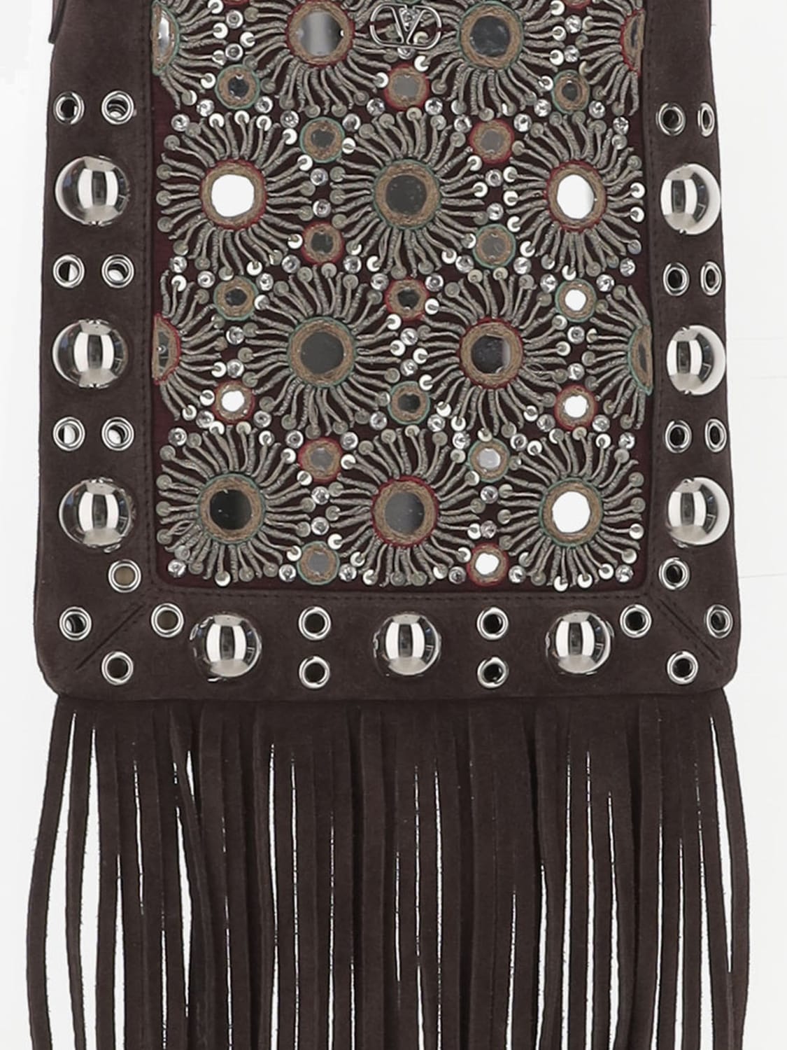 VALENTINO GARAVANI MINI BAG: Shoulder bag woman Valentino Garavani, Brown - Img 3