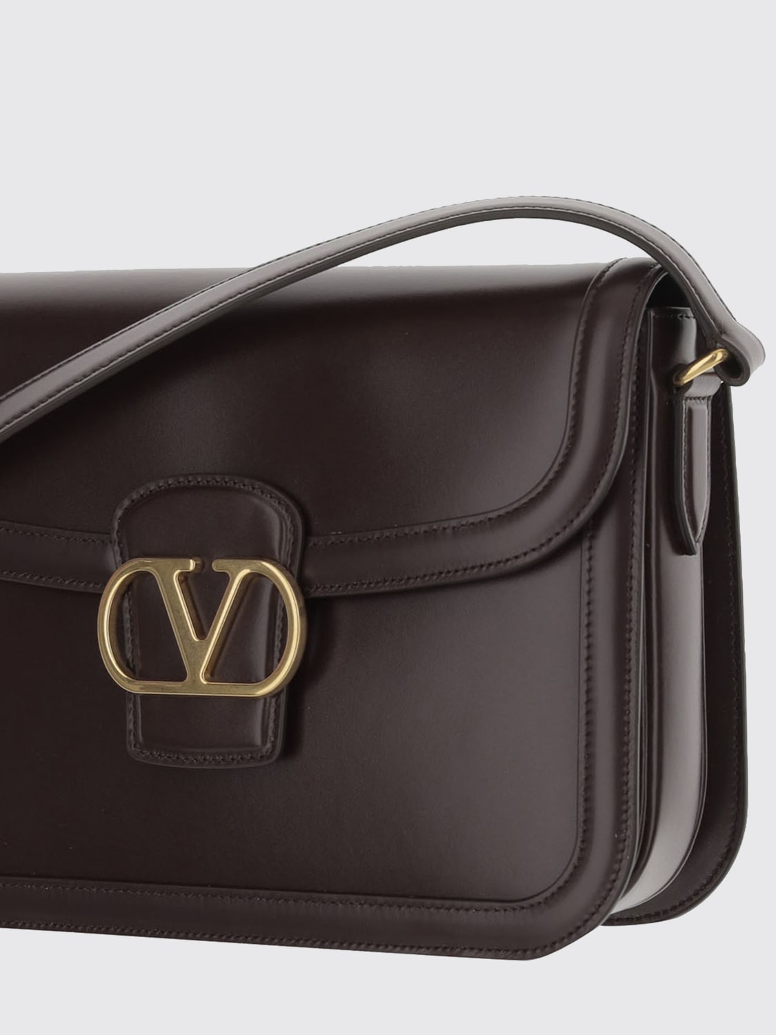 VALENTINO GARAVANI CROSSBODY BAG: Shoulder bag woman Valentino Garavani, Brown - Img 3