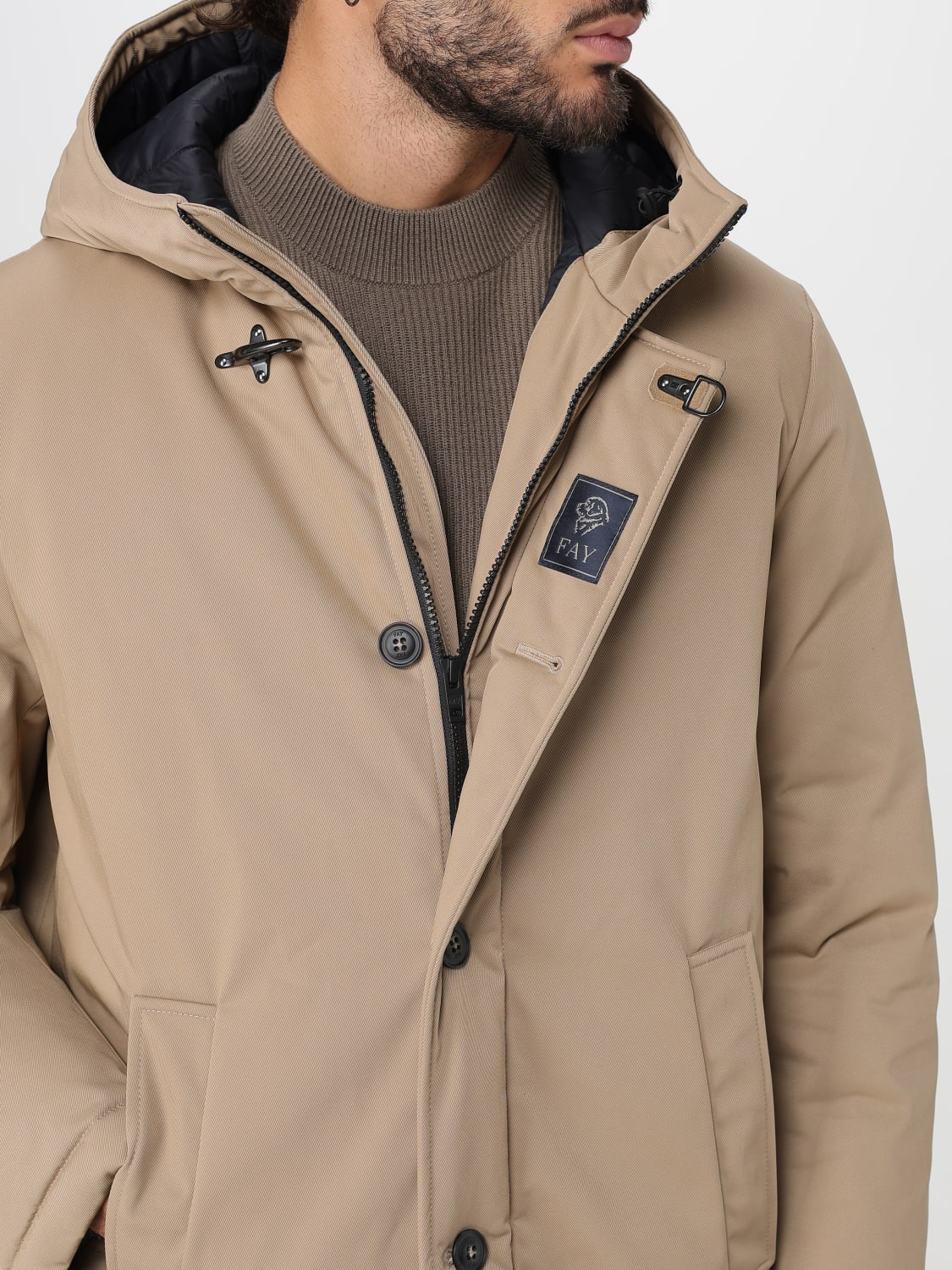 FAY JACKET: Jacket men Fay, Beige - Img 4
