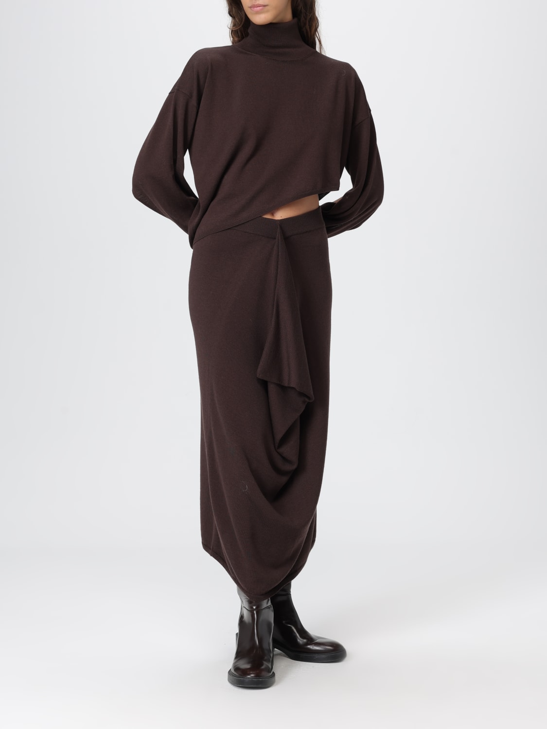 LIVIANA CONTI JERSEY: Jersey mujer Liviana Conti, Marrón - Img 2