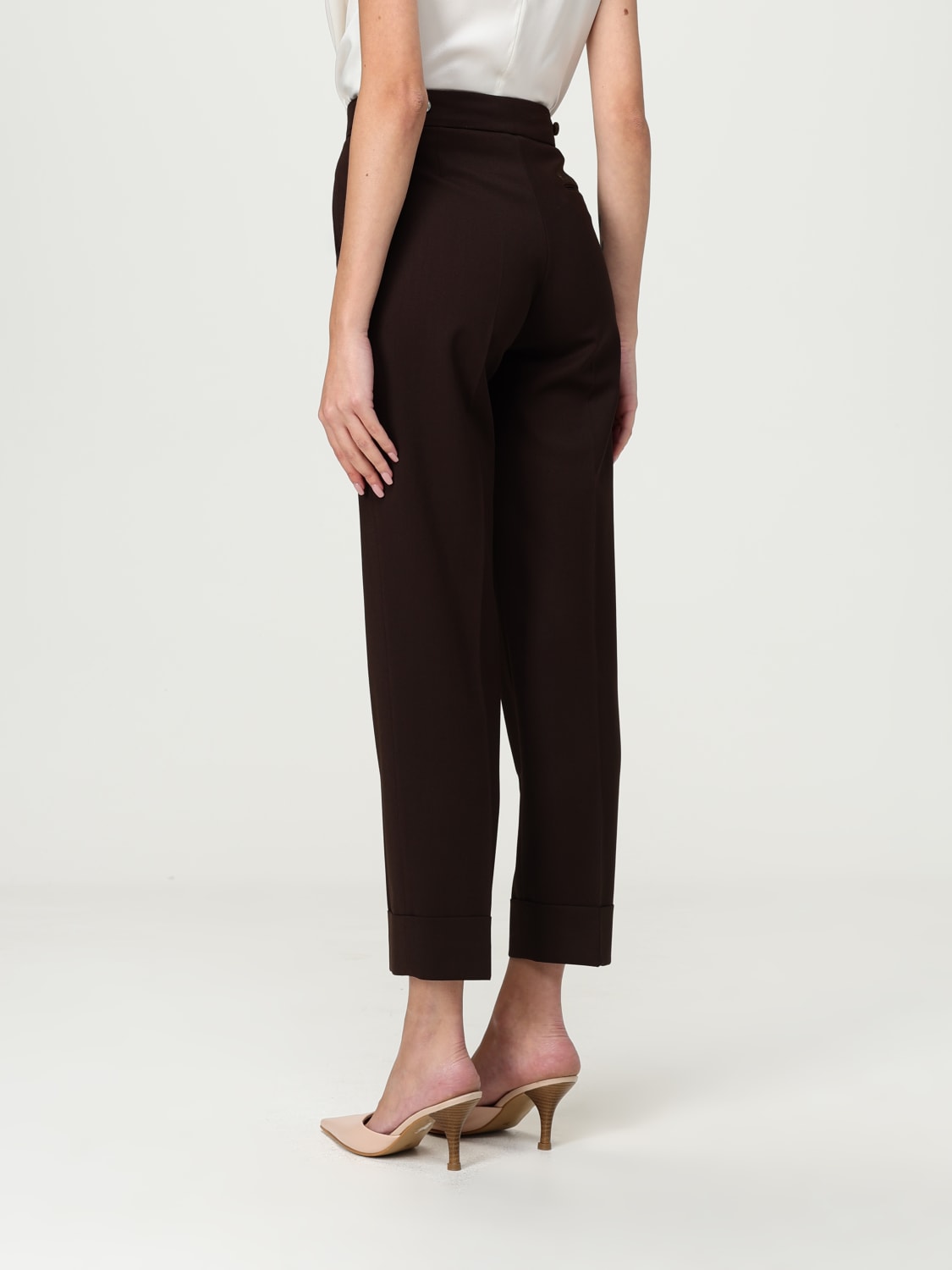 PT01 PANTALON: Pantalon femme Pt01, Marron - Img 2