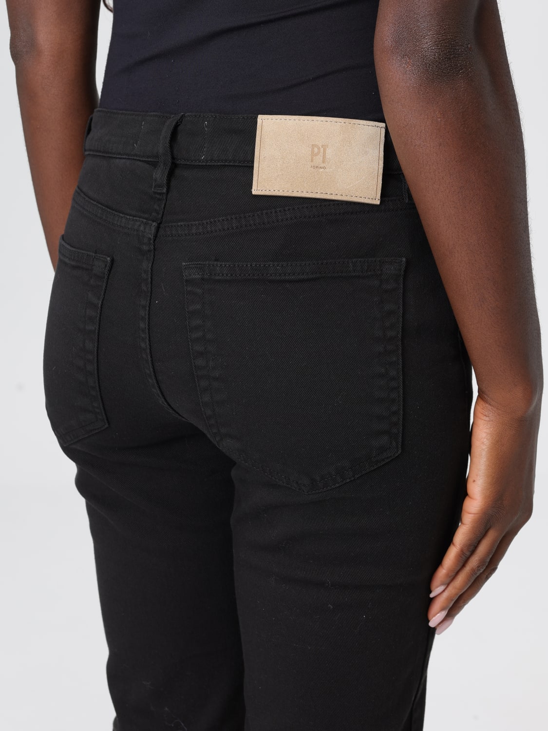 PT01 JEANS: Jeans woman Pt01, Black - Img 3
