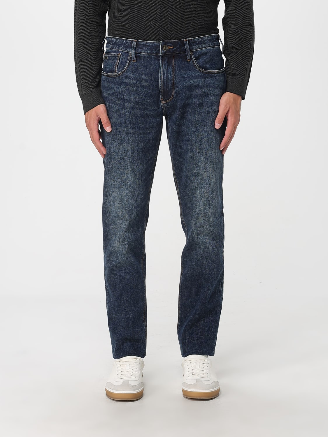 EMPORIO ARMANI JEANS: Jeans Emporio Armani in denim di cotone , Blue - Img 1
