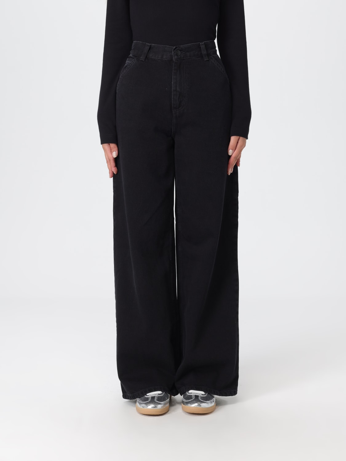 CARHARTT WIP JEANS: Jeans woman Carhartt Wip, Black - Img 1