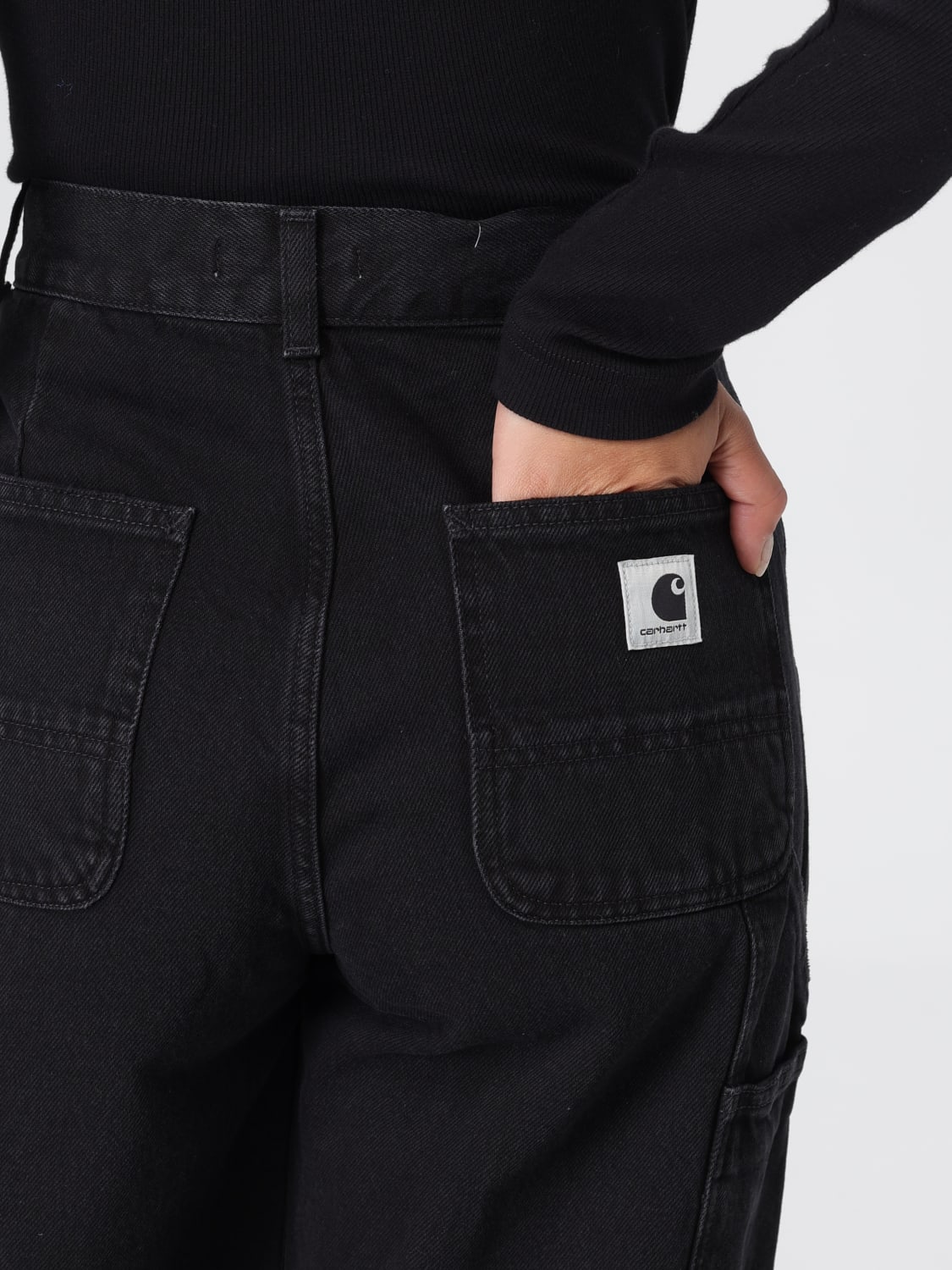 CARHARTT WIP JEANS: Jeans woman Carhartt Wip, Black - Img 3