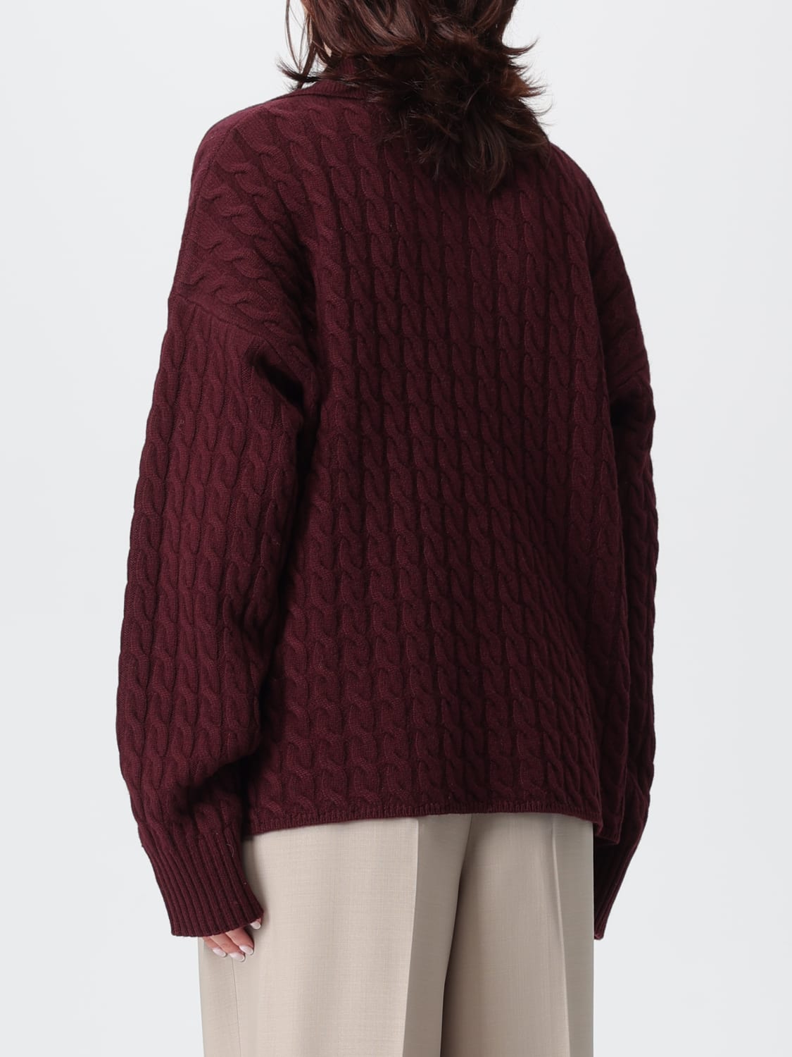 AMI PARIS POLO: Camiseta mujer Ami Paris, Granate - Img 3