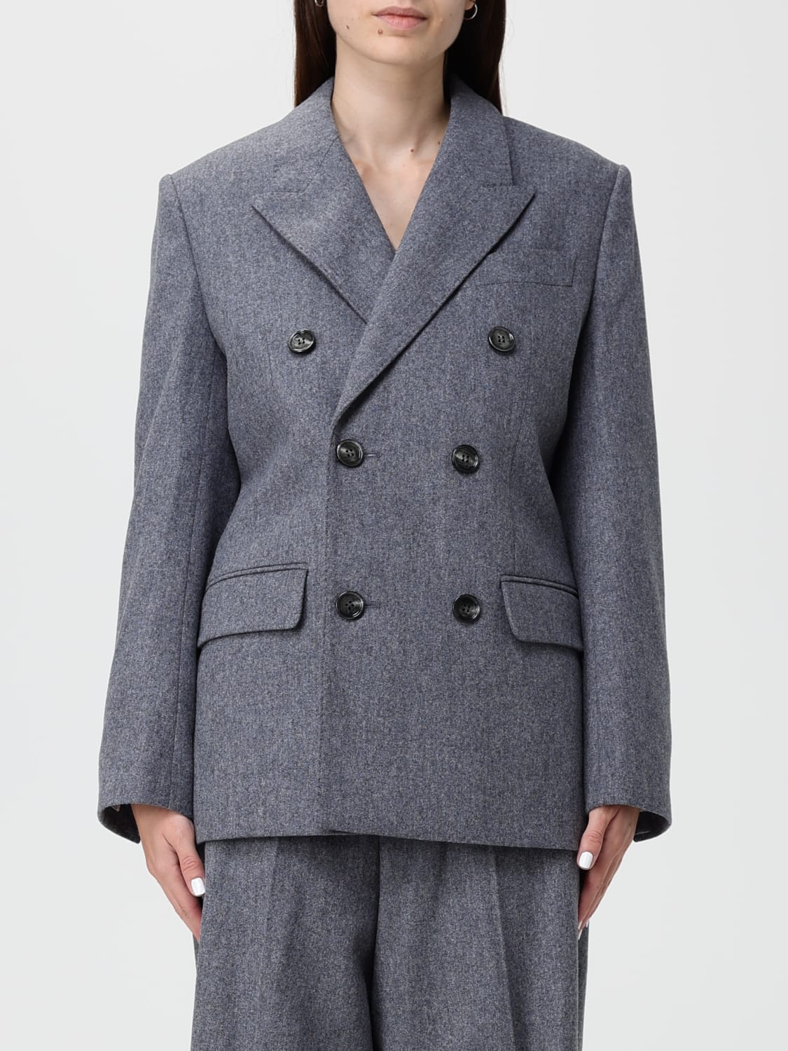 AMI PARIS VESTE: Veste femme Ami Paris, Gris - Img 1