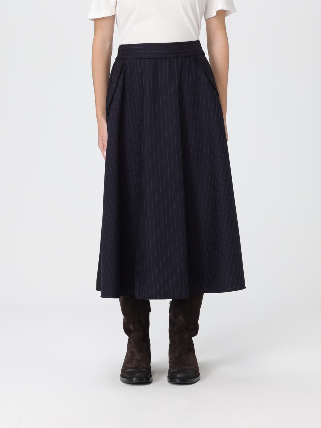 GOLDEN GOOSE SKIRT: Skirt woman Golden Goose, Blue - Img 1