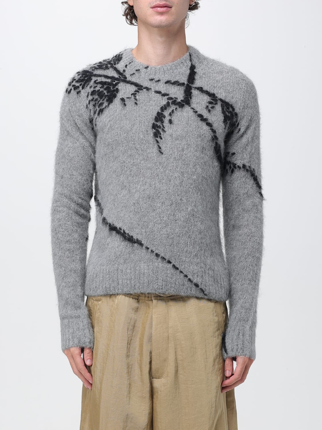 DRIES VAN NOTEN PULLOVER: Pullover herren Dries Van Noten, Grau - Img 1