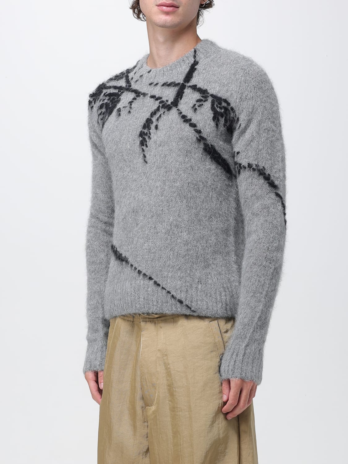 DRIES VAN NOTEN PULLOVER: Pullover herren Dries Van Noten, Grau - Img 4