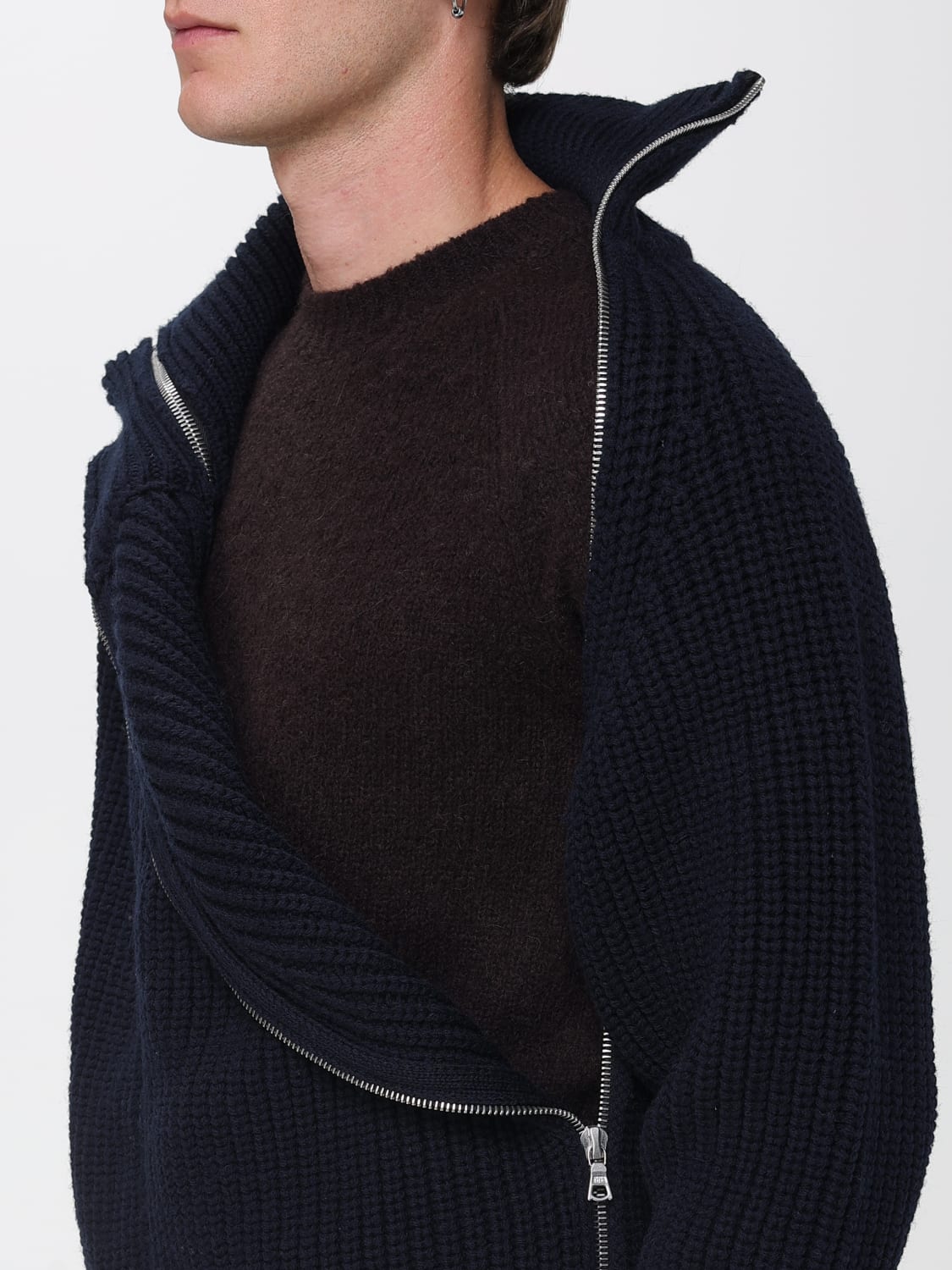 DRIES VAN NOTEN SWEATER: Sweater men Dries Van Noten, Blue 1 - Img 5