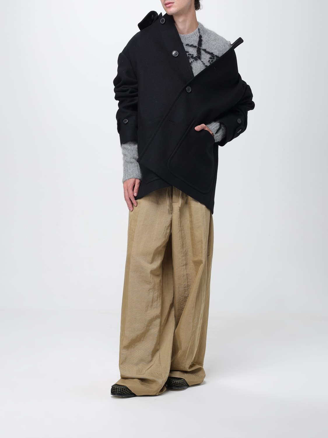 DRIES VAN NOTEN COAT: Coat men Dries Van Noten, Black - Img 2