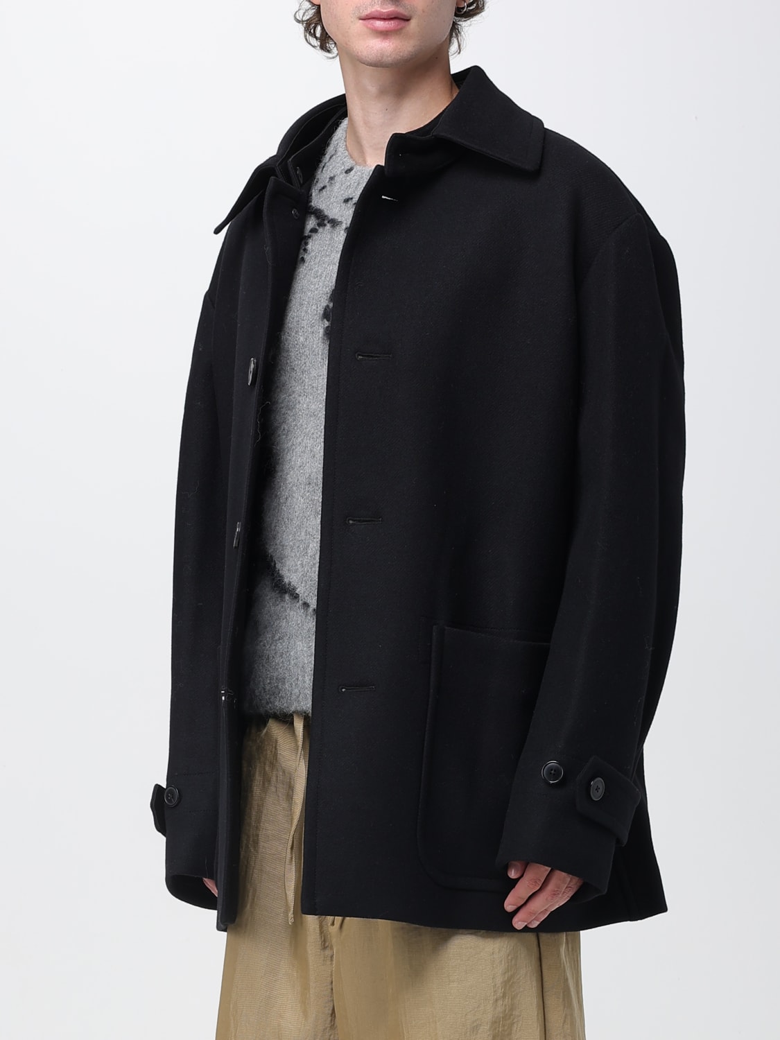 DRIES VAN NOTEN COAT: Coat men Dries Van Noten, Black - Img 4