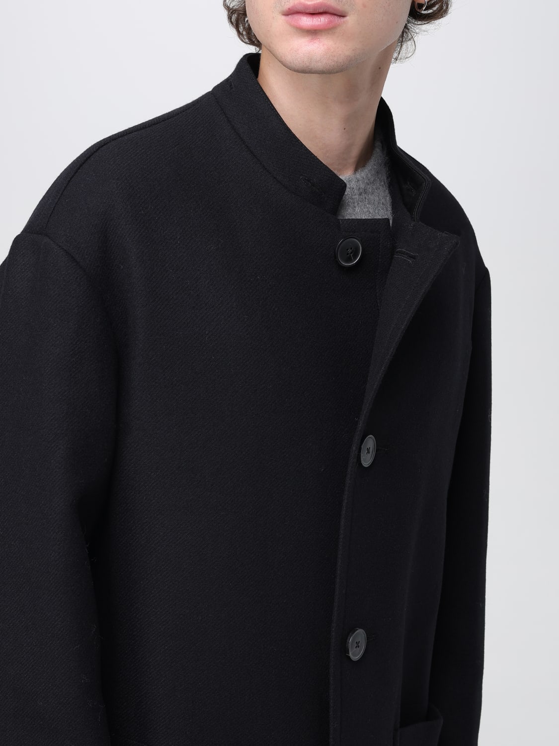 DRIES VAN NOTEN COAT: Coat men Dries Van Noten, Black - Img 5
