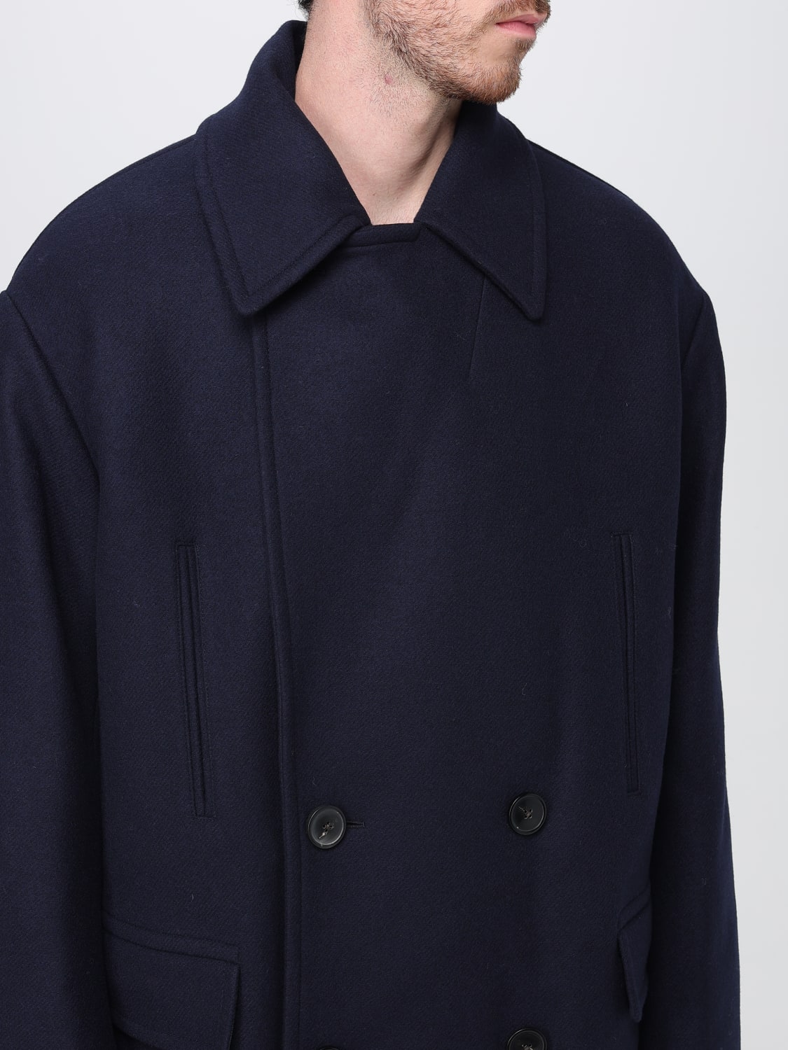 DRIES VAN NOTEN COAT: Coat men Dries Van Noten, Blue - Img 5