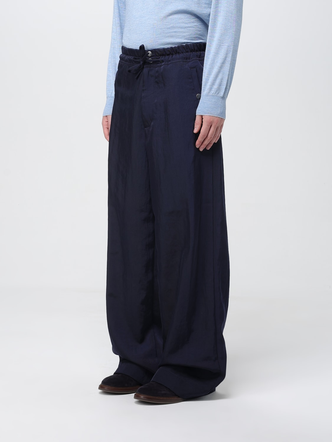 DRIES VAN NOTEN PANTS: Pants men Dries Van Noten, Blue - Img 4