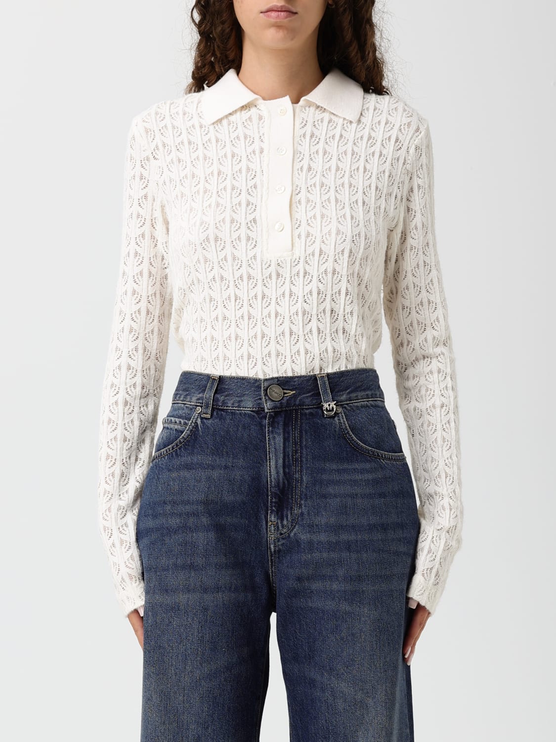 PINKO POLO SHIRT: Bodysuit woman Pinko, White - Img 1