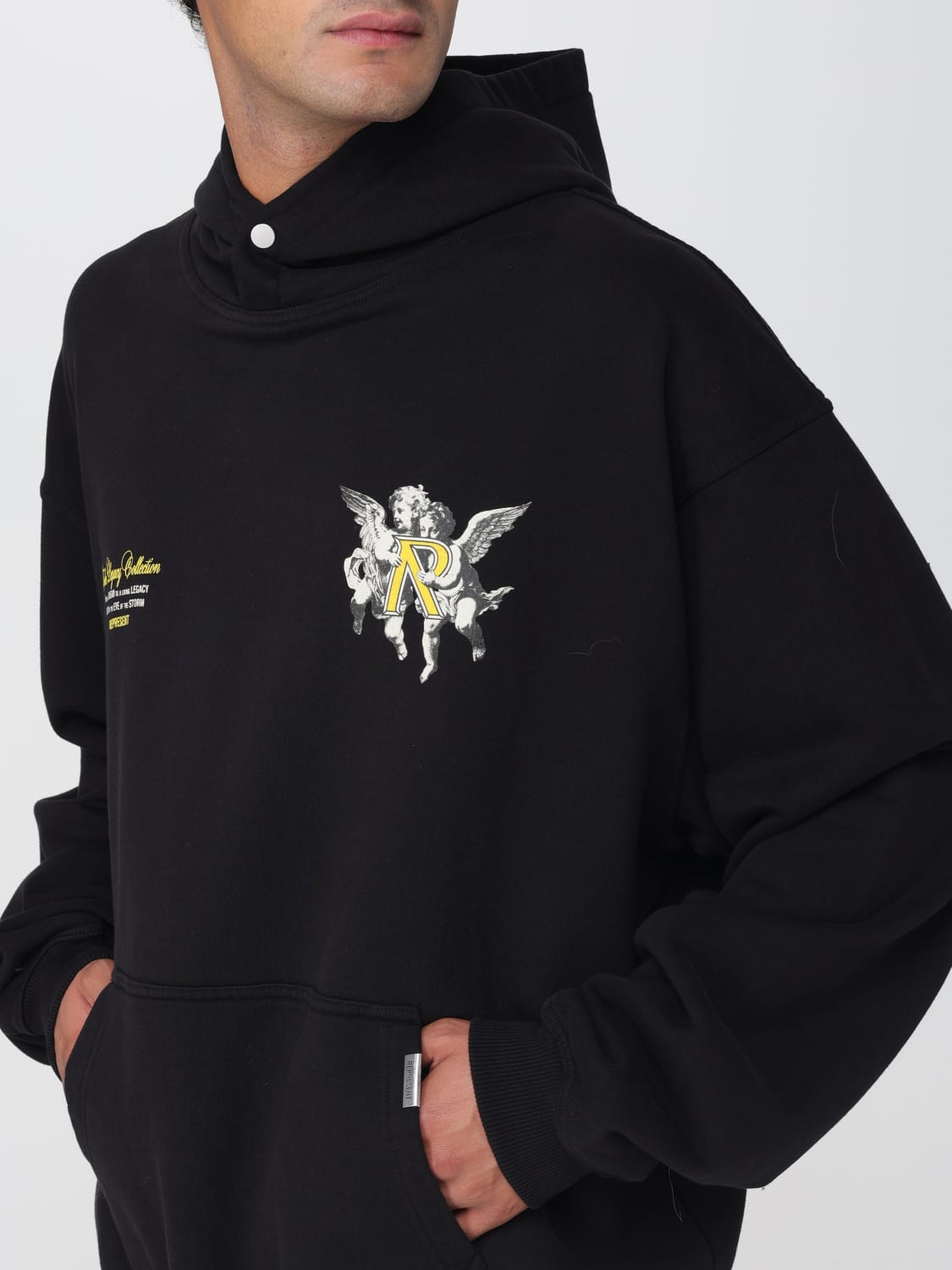 REPRESENT 스웨트셔츠: 스웨터 남성 Represent, 블랙 - Img 3