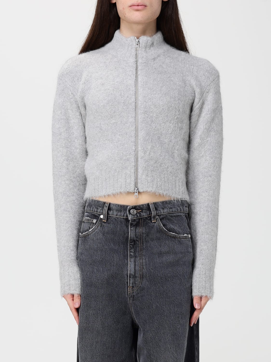 SAMSOE SAMSOE SWEATER: Cardigan woman Samsoe Samsoe, Grey - Img 1