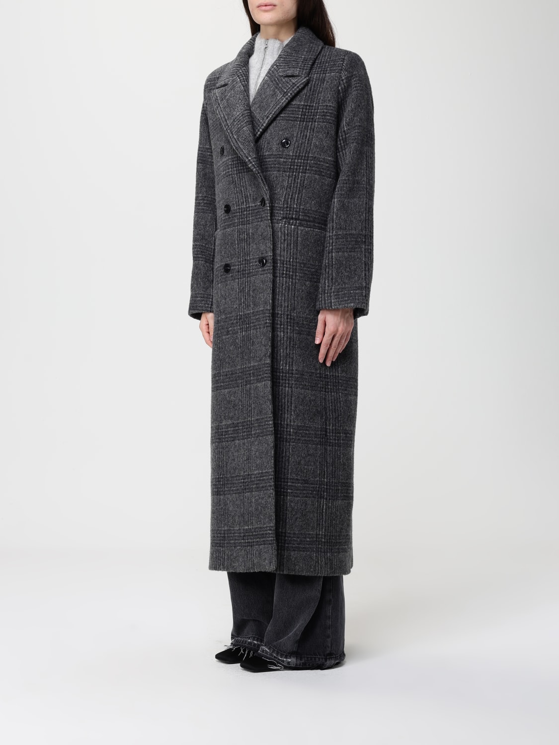 SAMSOE SAMSOE 大衣: 大衣 女士 Samsoe Samsoe, 灰色 - Img 4