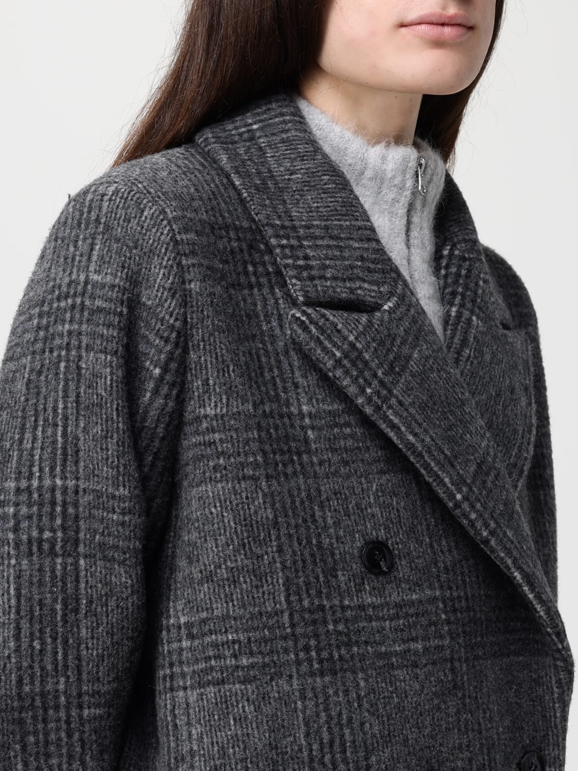 SAMSOE SAMSOE 大衣: 大衣 女士 Samsoe Samsoe, 灰色 - Img 5