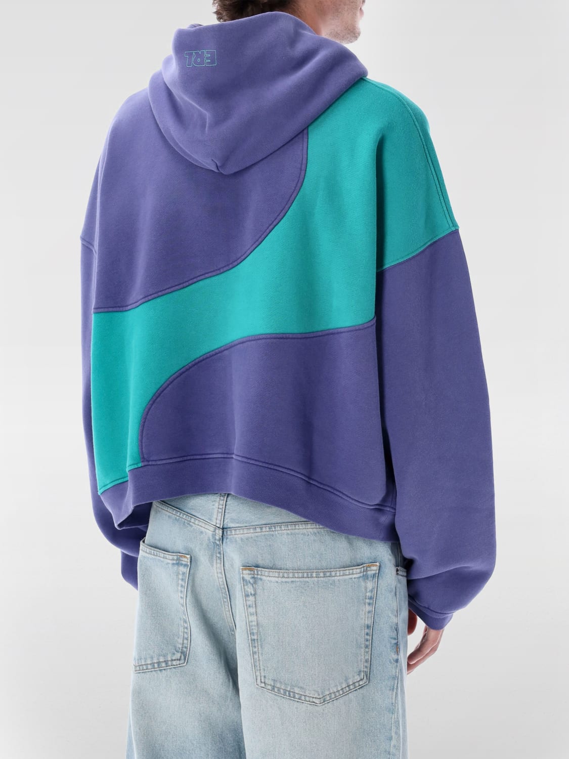 ERL SWEATSHIRT: Sweater men Erl, Blue - Img 2